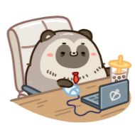 Стикер Тануки Тю @Nyasticks - 4