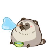 Стикер Тануки Тю @Nyasticks - 3