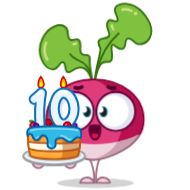 Sticker 🎂 10 Years of Telegram - 11