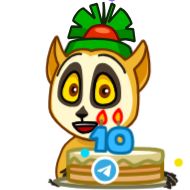 Sticker 🎂 10 Years of Telegram - 6