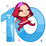 Sticker 🎂 10 Years of Telegram - 4