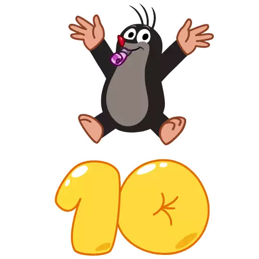 Sticker TenYearsOfTelegram - 1