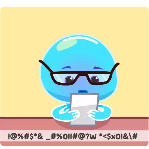 text cartoon glasses