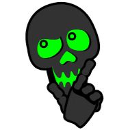 Sticker Toxic Skull @S1ick3r - 10