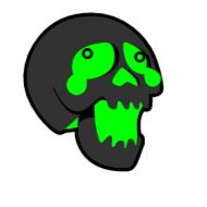 Sticker Toxic Skull @S1ick3r - 9