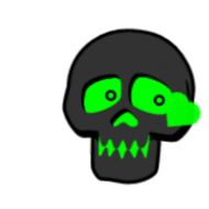 Sticker Toxic Skull @S1ick3r - 3