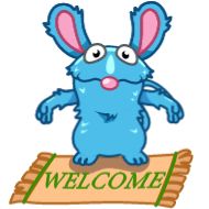 text cartoon rabbit