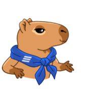 Стикер Денежная капибара - 10