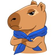 Стикер Денежная капибара - 6