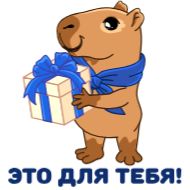 Стикер Денежная капибара - 4