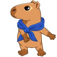 Стикер Денежная капибара - 2