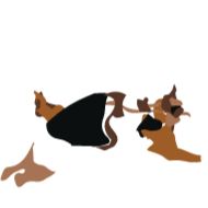 животное силуэт кошка