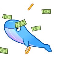 Стикер Ton Whales Animated - 3