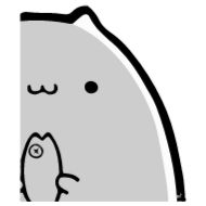 Стикер White Animated Cat - 1