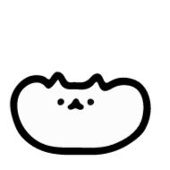 Стикер White Crazy Cat - 9