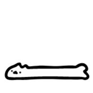 Стикер White Crazy Cat - 5