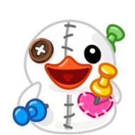 Стикер White Duck :: @stickers_chaos - 11