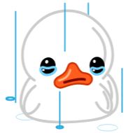Стикер White Duck :: @stickers_chaos - 5
