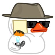 Стикер White Duck :: @stickers_chaos - 4