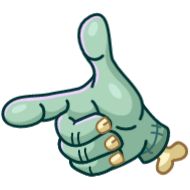 Sticker Zombie Hand - 9