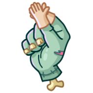 Sticker Zombie Hand - 3