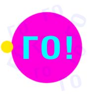 графика круг шрифт