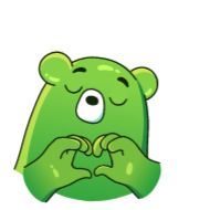 Стикер Midori Kuma animated - 7