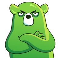 Стикер Midori Kuma animated - 5