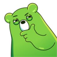 Стикер Midori Kuma animated - 1