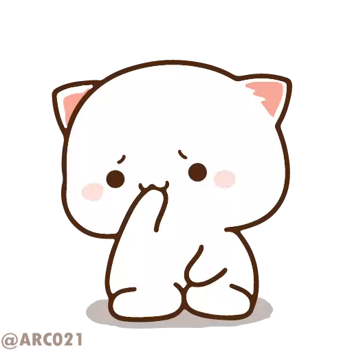 эскиз кошка клипарт