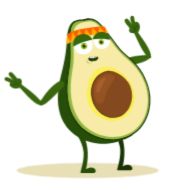 Стикер Avocado @stickersb2b - 4