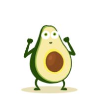 Стикер Avocado @stickersb2b - 1