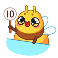 Стикер Пчёлка - @TgSticker - 11