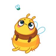 Стикер Пчёлка - @TgSticker - 8