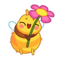 Стикер Пчёлка - @TgSticker - 2