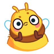 Стикер Пчёлка - @TgSticker - 1