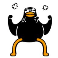 Sticker Black Duck @img2d @tgsticker - 6