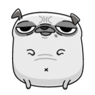 Стикер Мопс Борис (@TgSticker) - 5