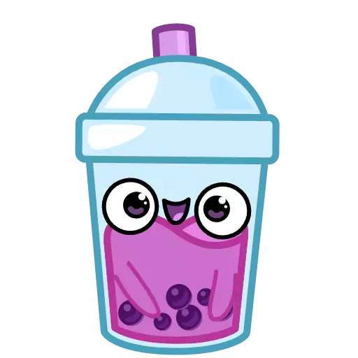 Sticker bubbletea_vk - 1