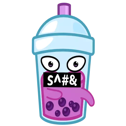 Sticker bubbletea_vk - 1