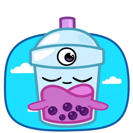 Sticker bubbletea_vk - 1