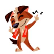Стикер Coca-Cola Dog - 7