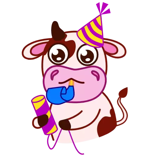 Стикер cow_anim - 1