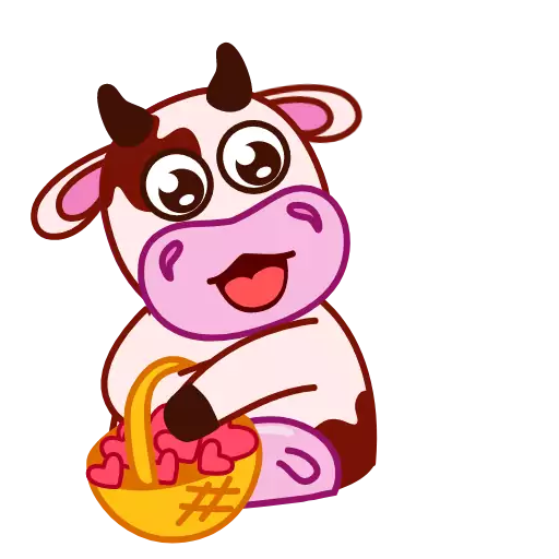Стикер cow_anim - 1
