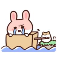 Sticker 🐰🐹 cute duo ➜ @kotletovvemoji - 11