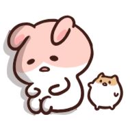 Sticker 🐰🐹 cute duo ➜ @kotletovvemoji - 10