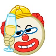 Sticker Клоун стример Додепов - 5