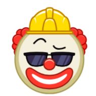 Sticker Клоун стример Додепов - 0