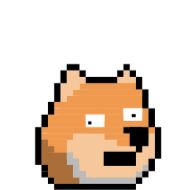 Sticker 8Bit Doge Animated - 8