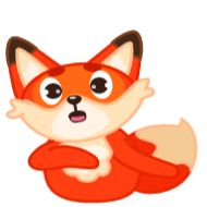 Стикер Лисёнок от @TgSticker - 1